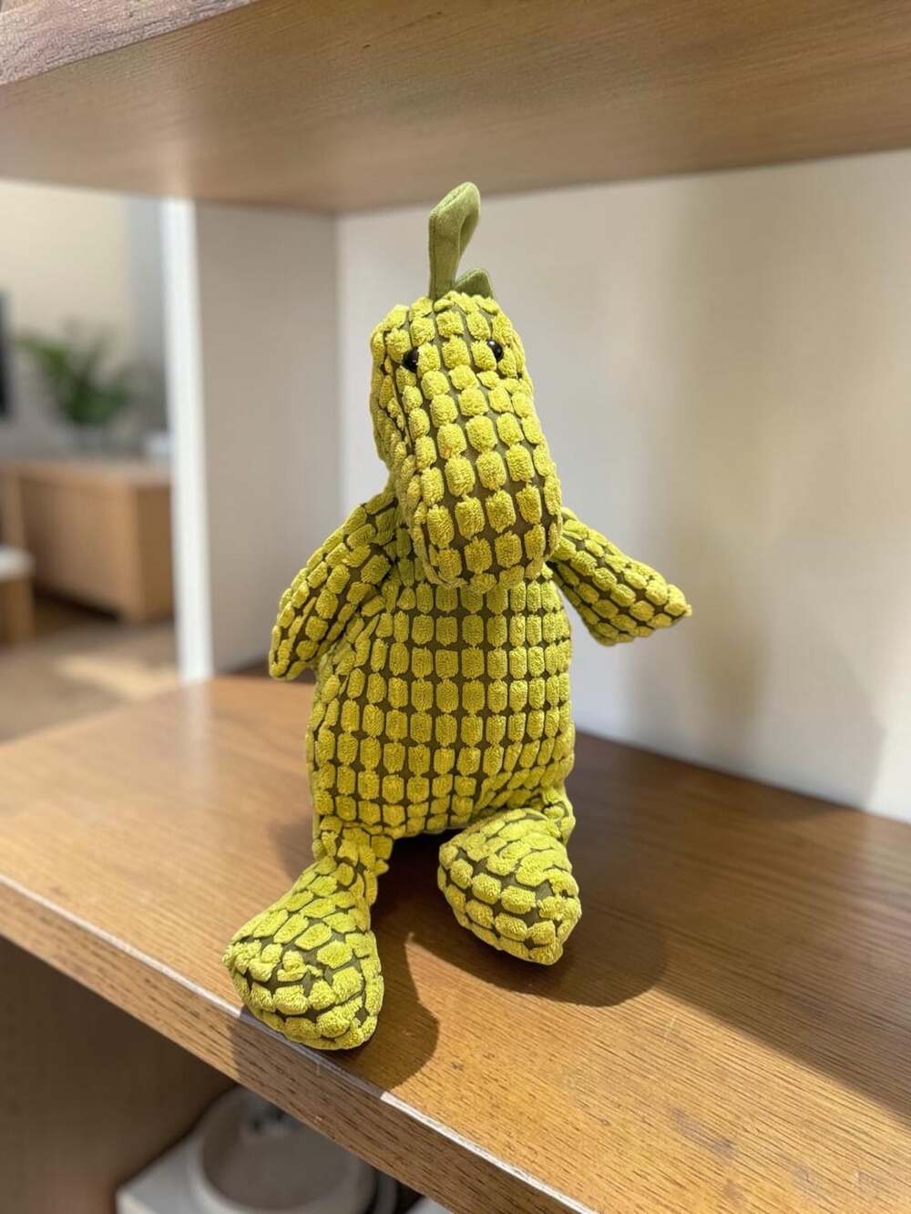 Jellycat Dino Doppy Dinosaur Green Plush Toy Textured First Steps Stegosaurus